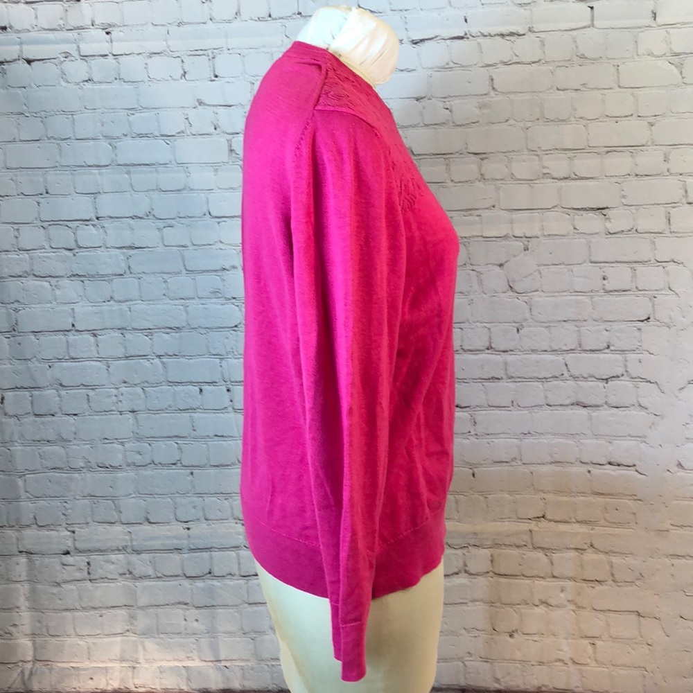 Banana Republic Hot Pink Crewneck Sweater